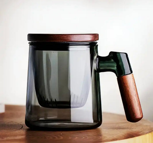 400ml Walnut Wood Tea Filter